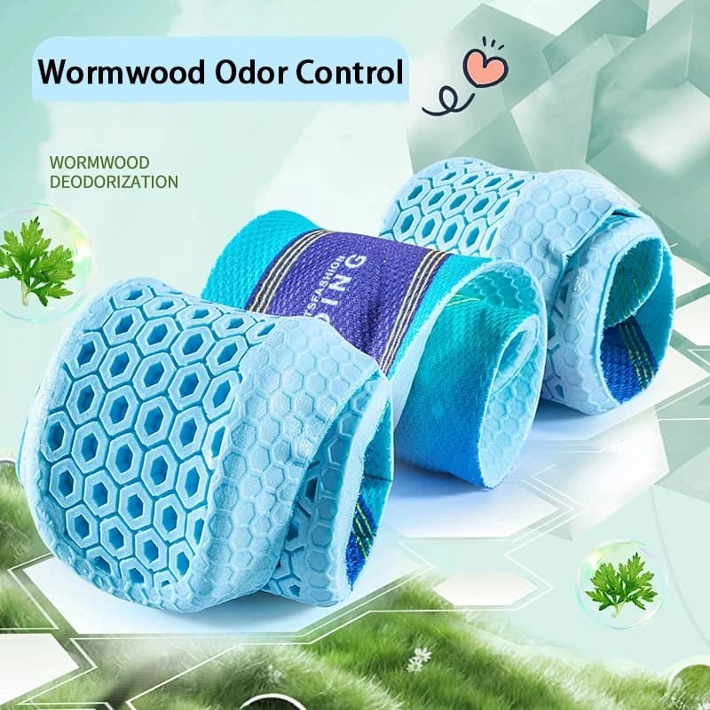 Nuove Solette Sportive Deodoranti all'Assenzio Traspiranti, Ortopediche per Fascite Plantare, Cuscinetti Ammortizzanti per Scarpe Uomo Donna