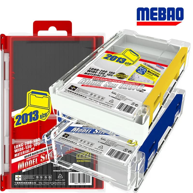 Same box MEIHO fishing accessories box for waterproof fishing gear on both sides storage boxes for artificial bait plastic case