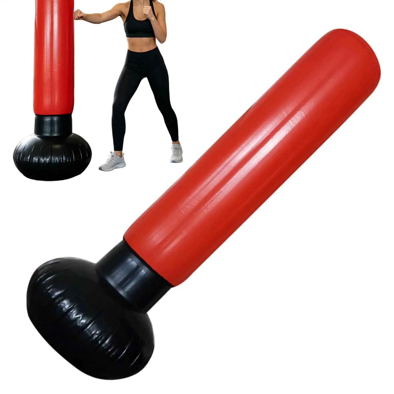 Punching Bag Inflatable Standing Kickboxing Training Equipment Boxing Bag Toy For Women Youth Teens Children Home Apartment Gym