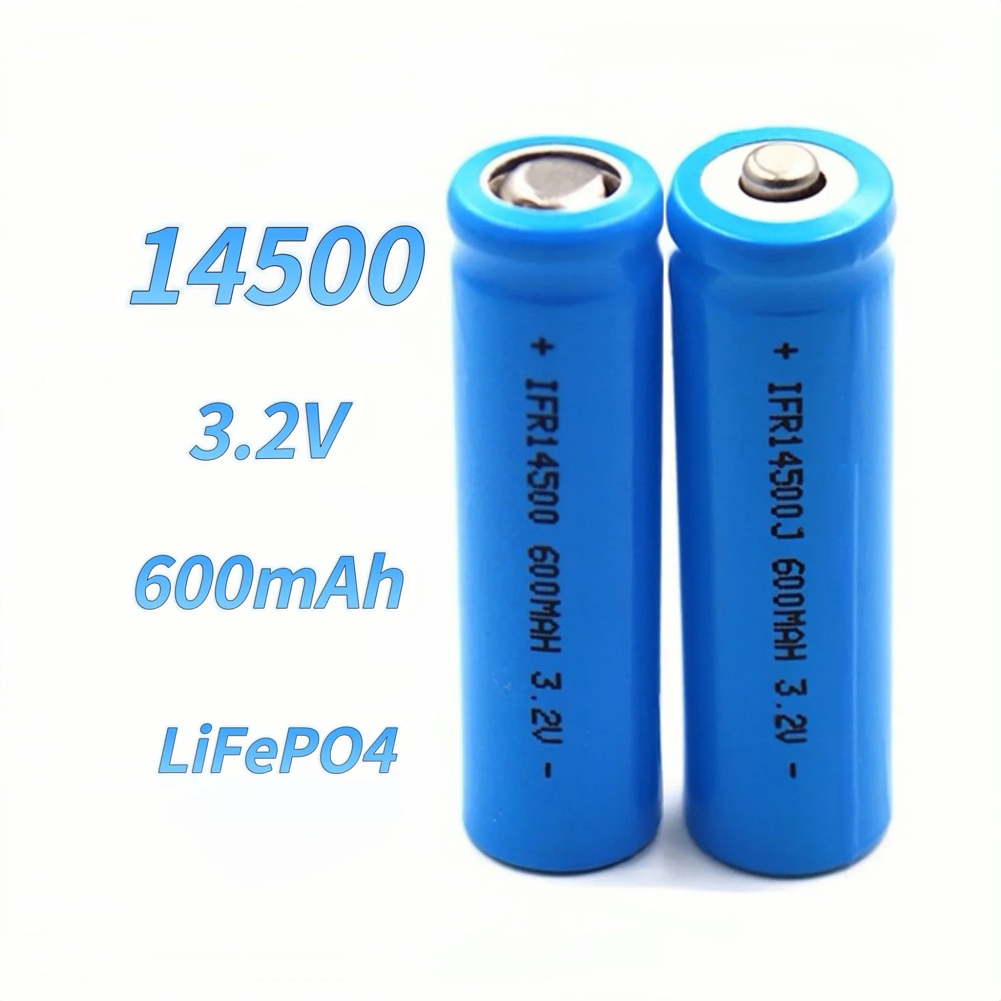 Battery 14500 LiFePO4 3.2V 600mAh Lifepo4 Shaver Charger Electric Toothbrush Electric Flashlight Microphone Toy Mouse