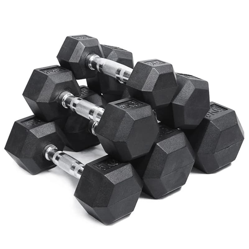Set di 6 paia di manubri con ripiani, attrezzatura fitness per la casa, allenamento di forza con pesi, set di kettlebell
