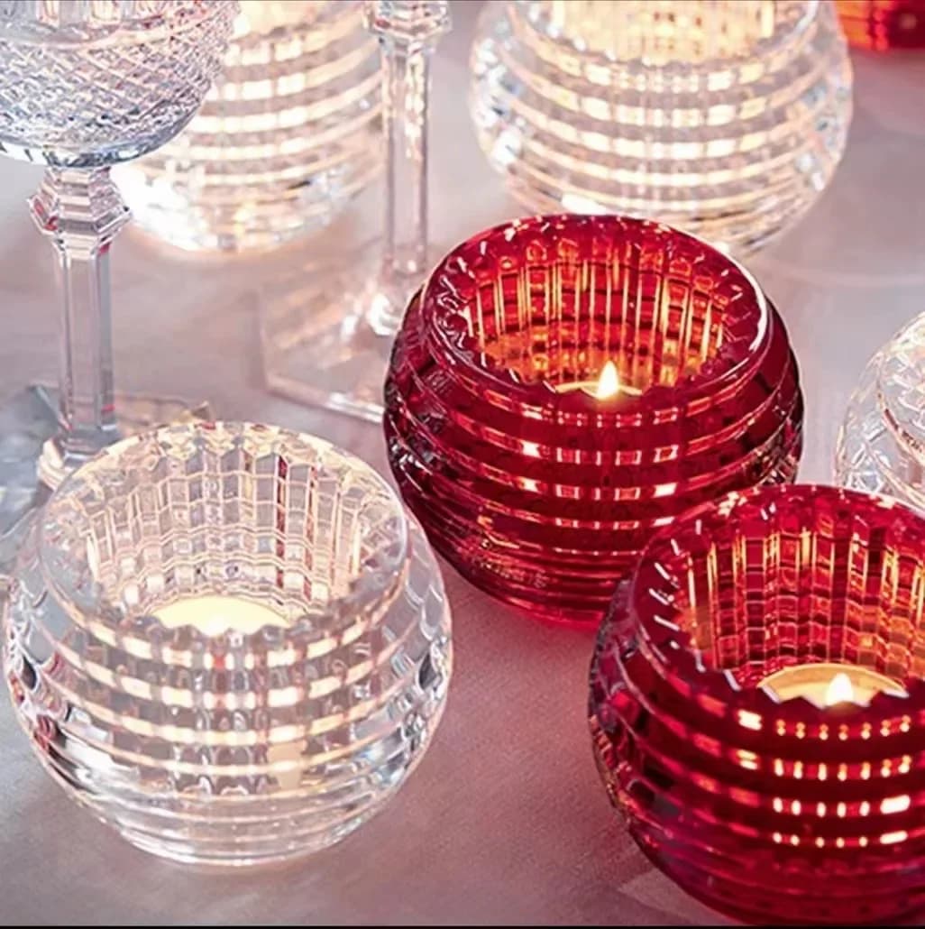 Portacandele Tealight in cristallo Candeliere in cristallo Decorazioni per banchetti per matrimoni a casa, feste di compleanno e vacanze