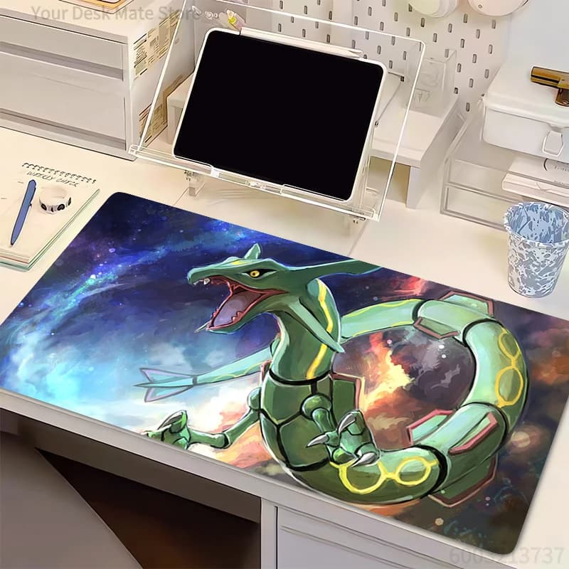 Tappetino per mouse Anime P-Pokemon Rayquaza Gamer, tappetino da scrivania per computer, tappetino moderno per tastiera, tappetino per laptop, tappetino per mouse da gioco XXL, per il miglior regalo