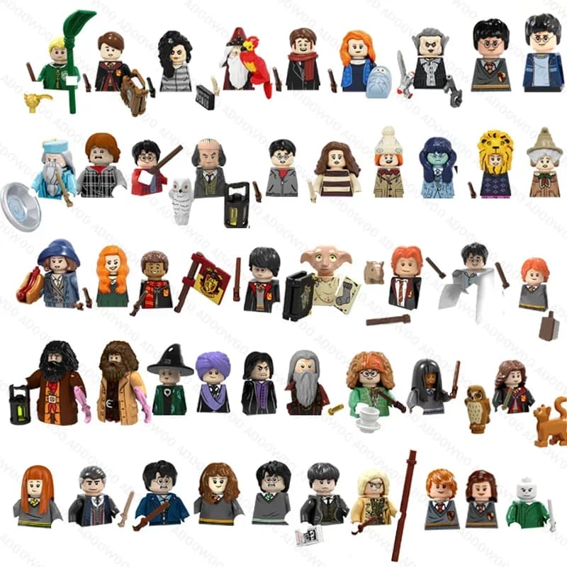 Hot 49 Style PG901 PG1286 Potters Anime Movie Series Hagrid Block Doll Figure Mini Action Toy Doll Block Christmas Gift Toy
