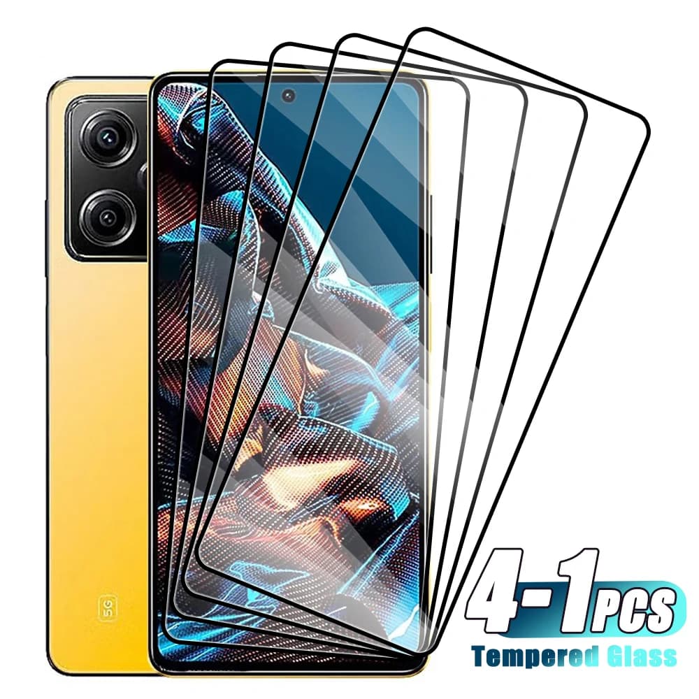 4-1 pz vetro temperato per Xiaomi Poco X6 X5 X4 X3 Pro 5G pellicola salvaschermo per Xiaomi Poco X3 GT NFC