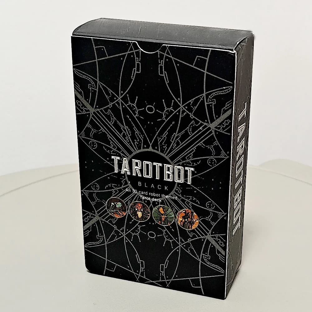 Un mazzo di tarocchi a tema robot 80 pezzi di carte dei tarocchi dei cartoni animati robot basate sul sistema pilota - 12 * 7 cm