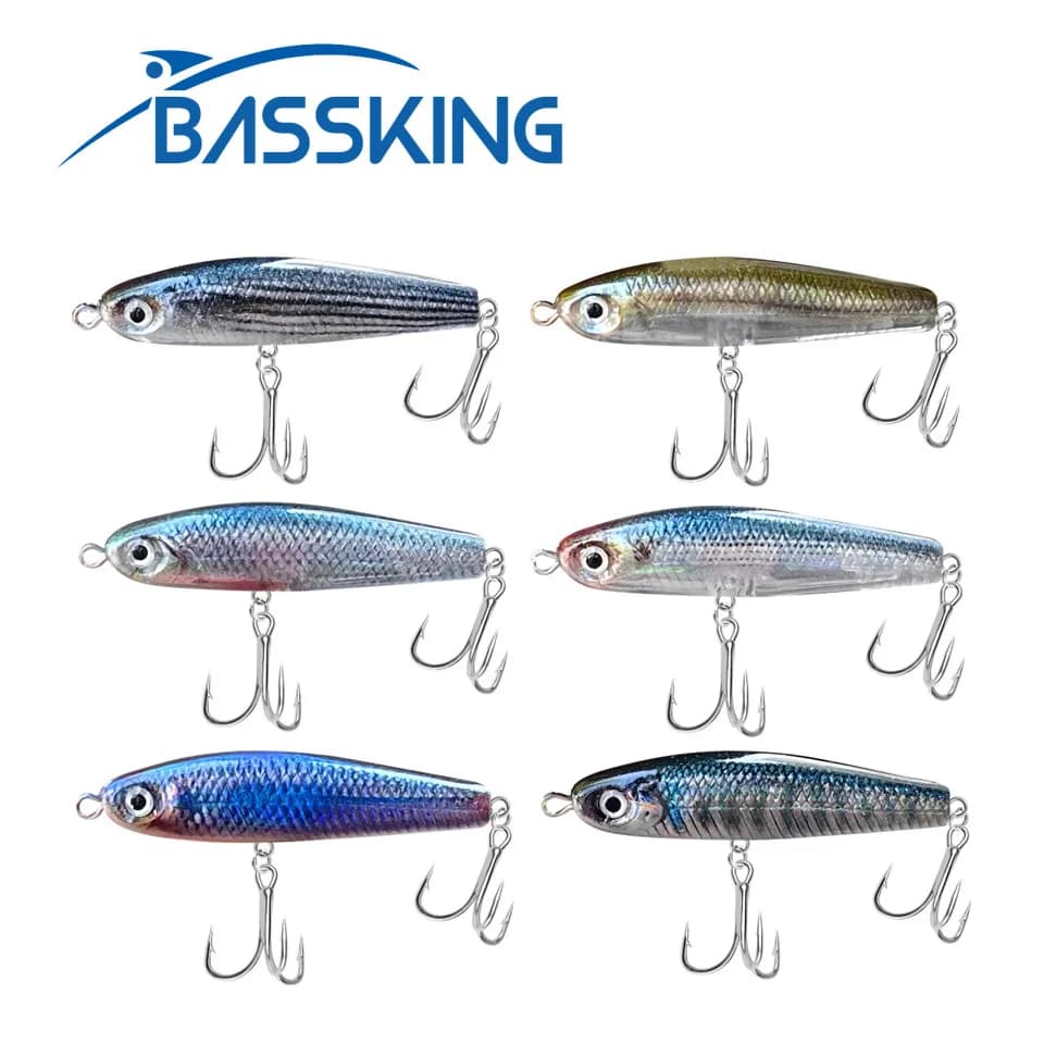 BASSKING 40mm 3.3g Sinking Pencil Bait Fishing Lure Pesca Artificial Hard Bait Bass Wobbler Saltwater Swimbait Fishing Tackle