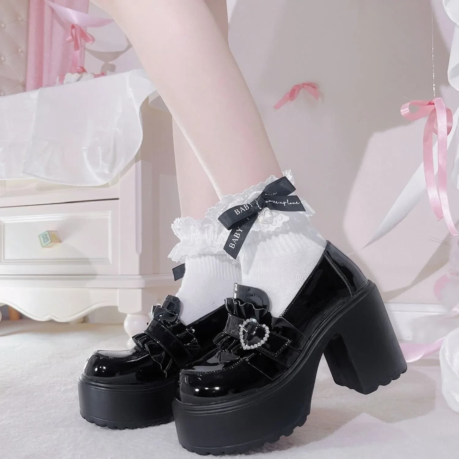 Thick fund Mary Jane Small leather shoes Woman 2025 Autumn New design Punk Lolita Women's Fashion Shoes Versatile Mocassini Casual