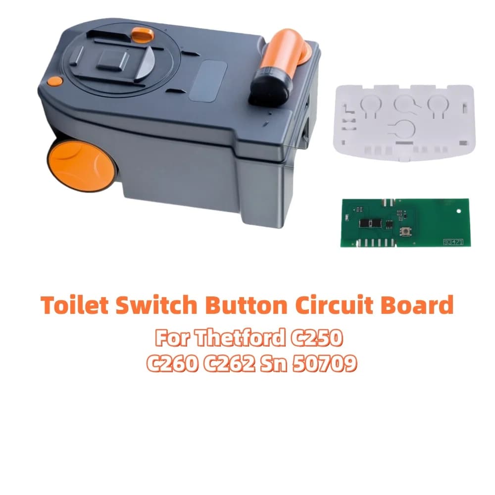 RV Toilette Interruttore Pulsante Circuito Caravan Motorhome Interni Toilette Parti di Ricambio Per Thetford C250 C260 C262 Sn 50709