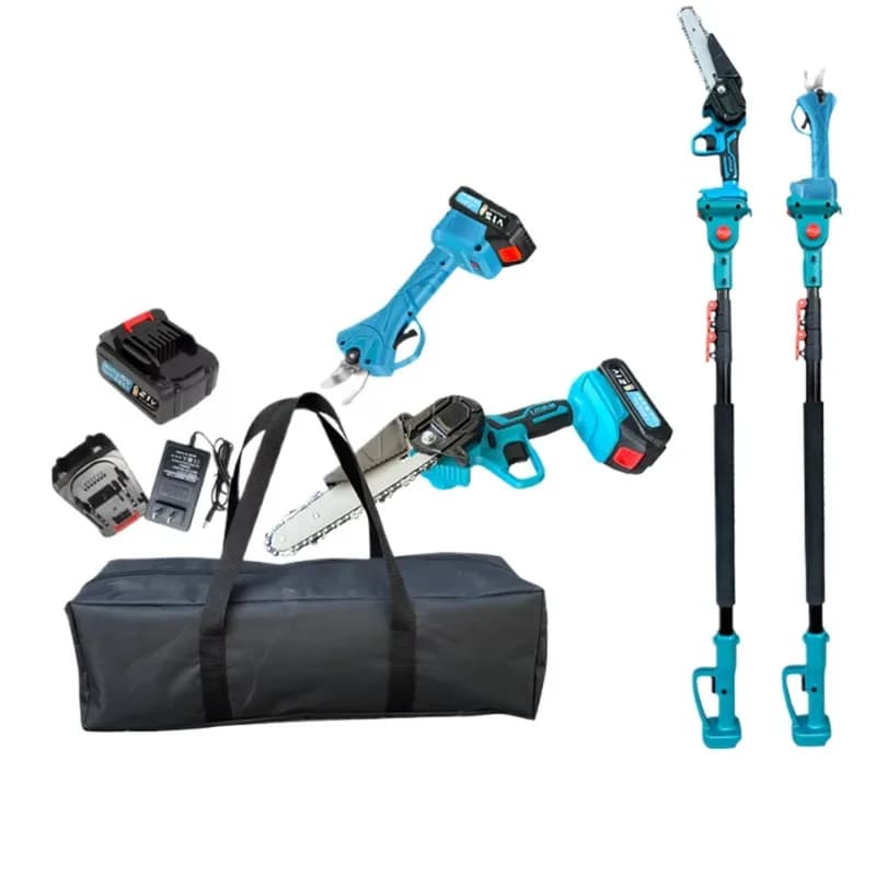 6 Inch Electric Motorcycle with 2.5 cm Power Scissors, 2.1 m Telescopic Auction, Battery Tronco, Pole Saw