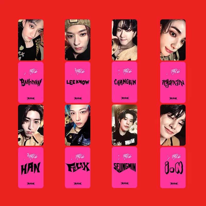 Nuova Esclusiva Straykids Lok ROCK STAR Li Minhao HAN Li Longfu Felix Small Card SKZOO Peripheral Small Card