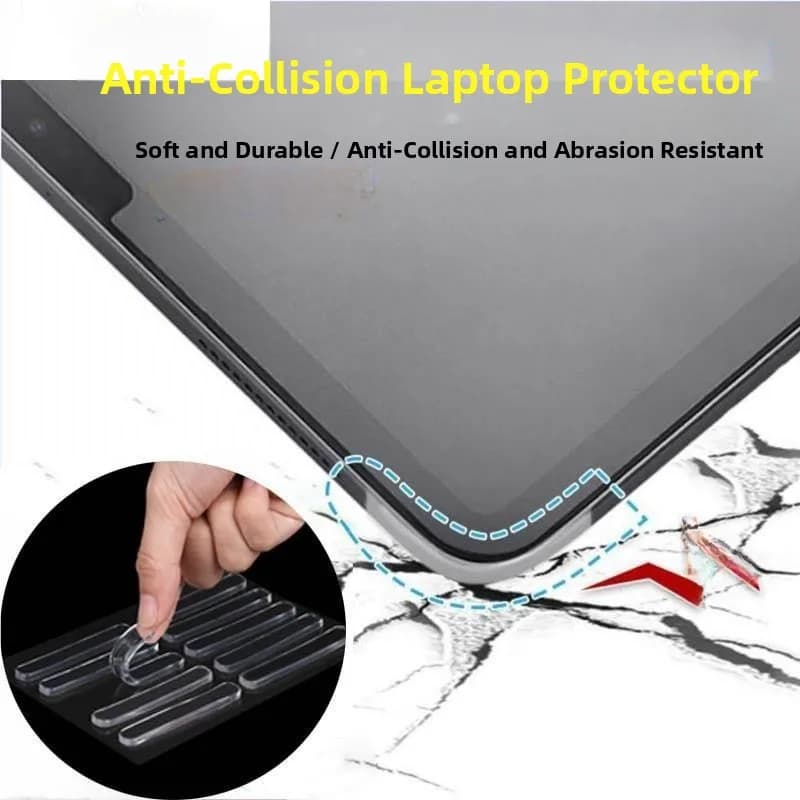 Protezione Angolare Trasparente Antiurto per Tablet e Computer, Striscia Morbida Universale, Paraurti di Sicurezza per Bambini