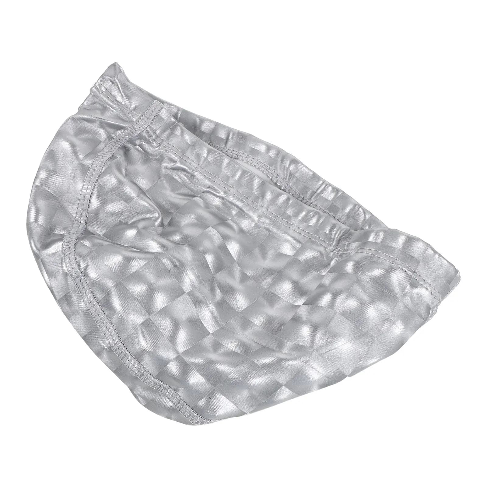 PU Swimming Cap Large Size Waterproof Swim Hat for Women Long Hair Non-Slip Swimming Pool Hair Cover Elastic Swim Caps