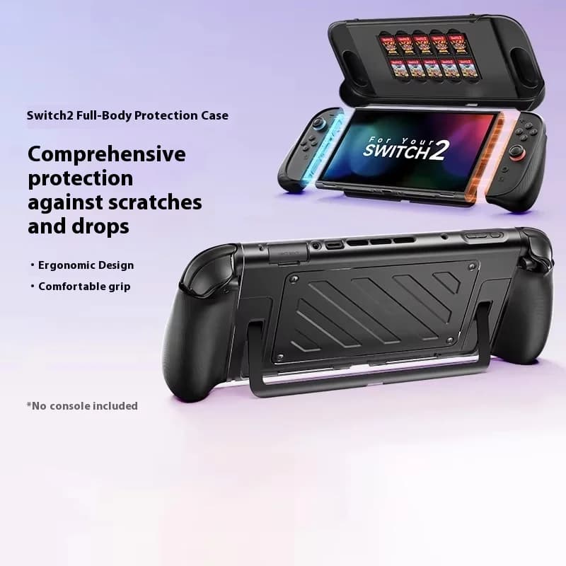 Accessori JSAUX Custodia protettiva per tutto il corpo per Switch 2 Custodia NS2 Custodia anteriore antiurto resistente alle cadute per console NS2