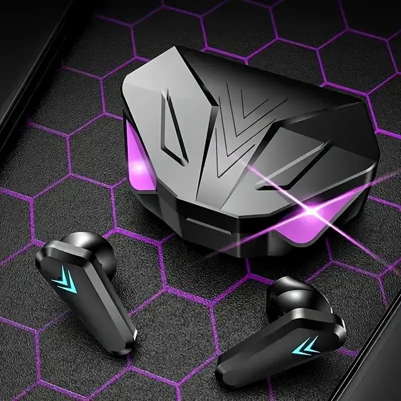 Cuffie da gioco con display a LED, cuffie Bluetooth wireless X15 TWS Auricolari touch control con microfono per telefoni cellulari PC