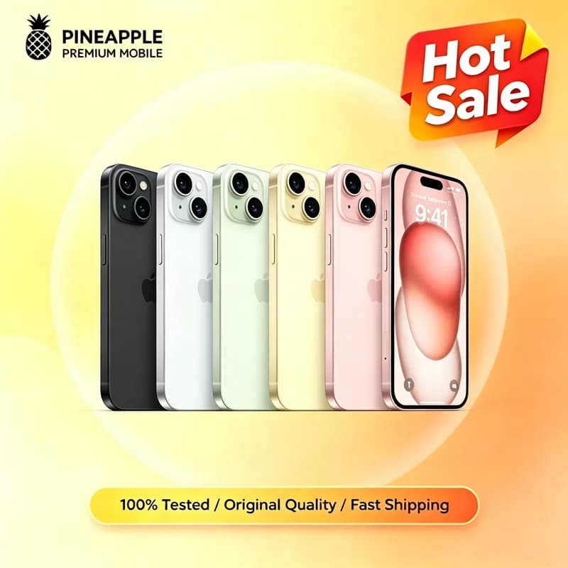 Original IPhone 15 6.1" Super Retina XDR OLED 128/256 ROM 6GB RAM Face ID NFC A16 Unlocked US&CN Verson 5G IPhone15 Cell Phones