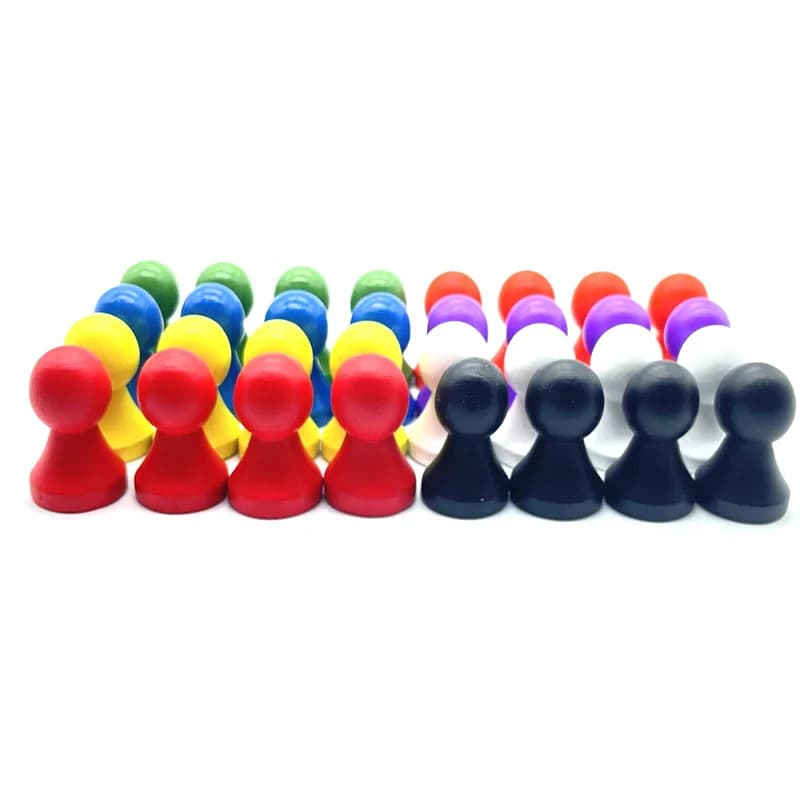 5 Pcs/Set DIY Chess Pieces Funny Game Education Accessories Wooden Games
