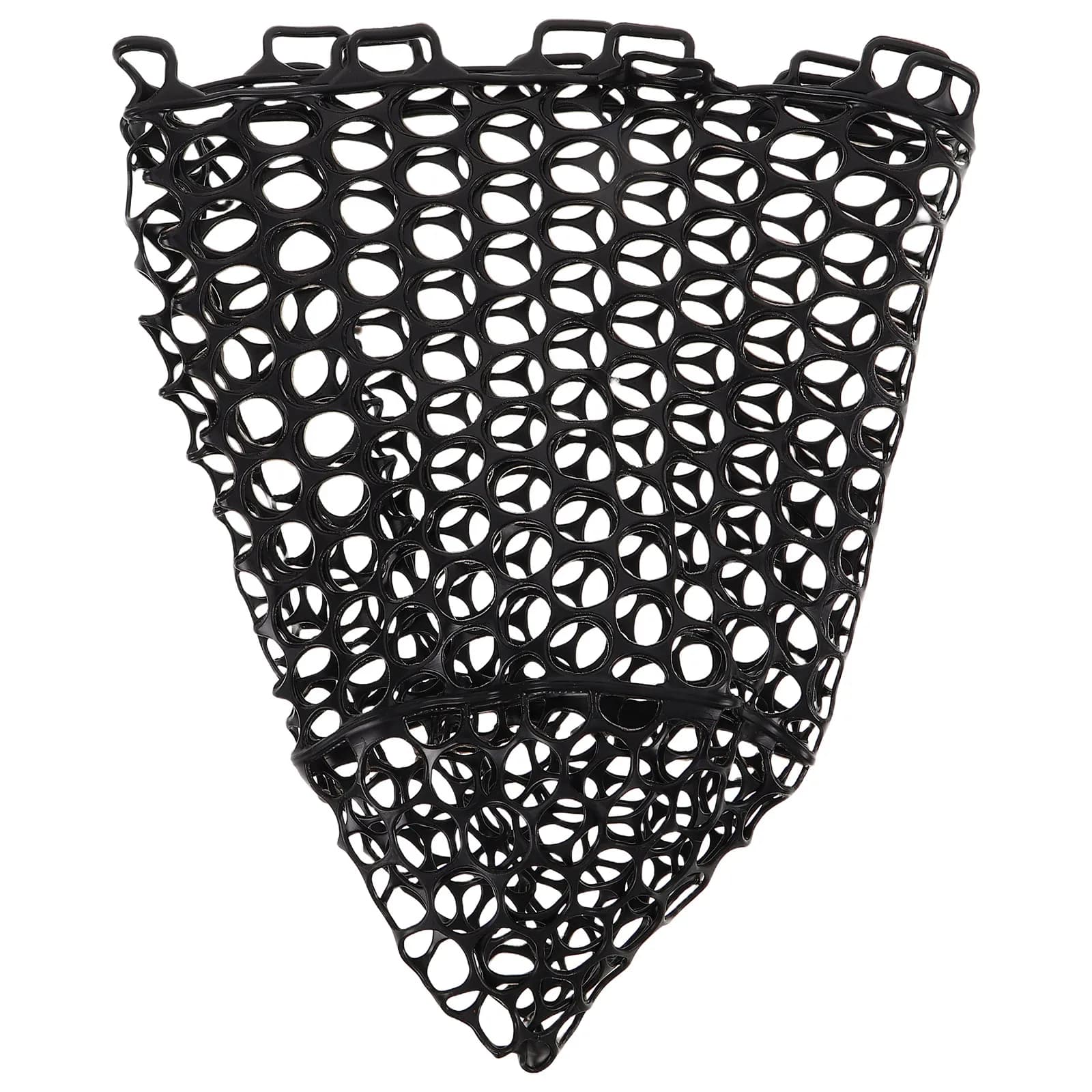 Silicone Fishing Net Replacement Bag Mesh Foldable Lightweight Easy Clean Flexible Strong for Fishing Trekking