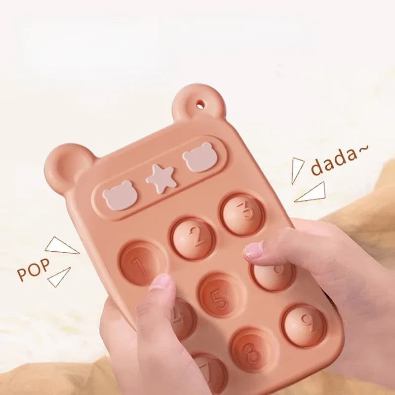 Nuovo Giocattolo Massaggiagengive in Silicone per Neonati, Senza BPA, a Forma di Telefono, Sicuro per la Dentizione, Educativo e Sensoriale