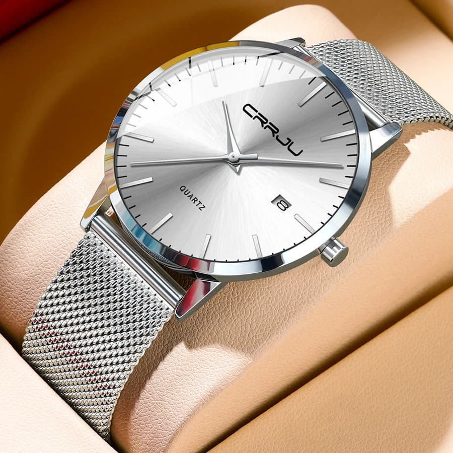 CRRJU Nuovi Orologi da uomo di moda Top Brand di lusso Sport Impermeabile Semplice Ultra-sottile Orologi da uomo Orologio al quarzo Relogio Masculino