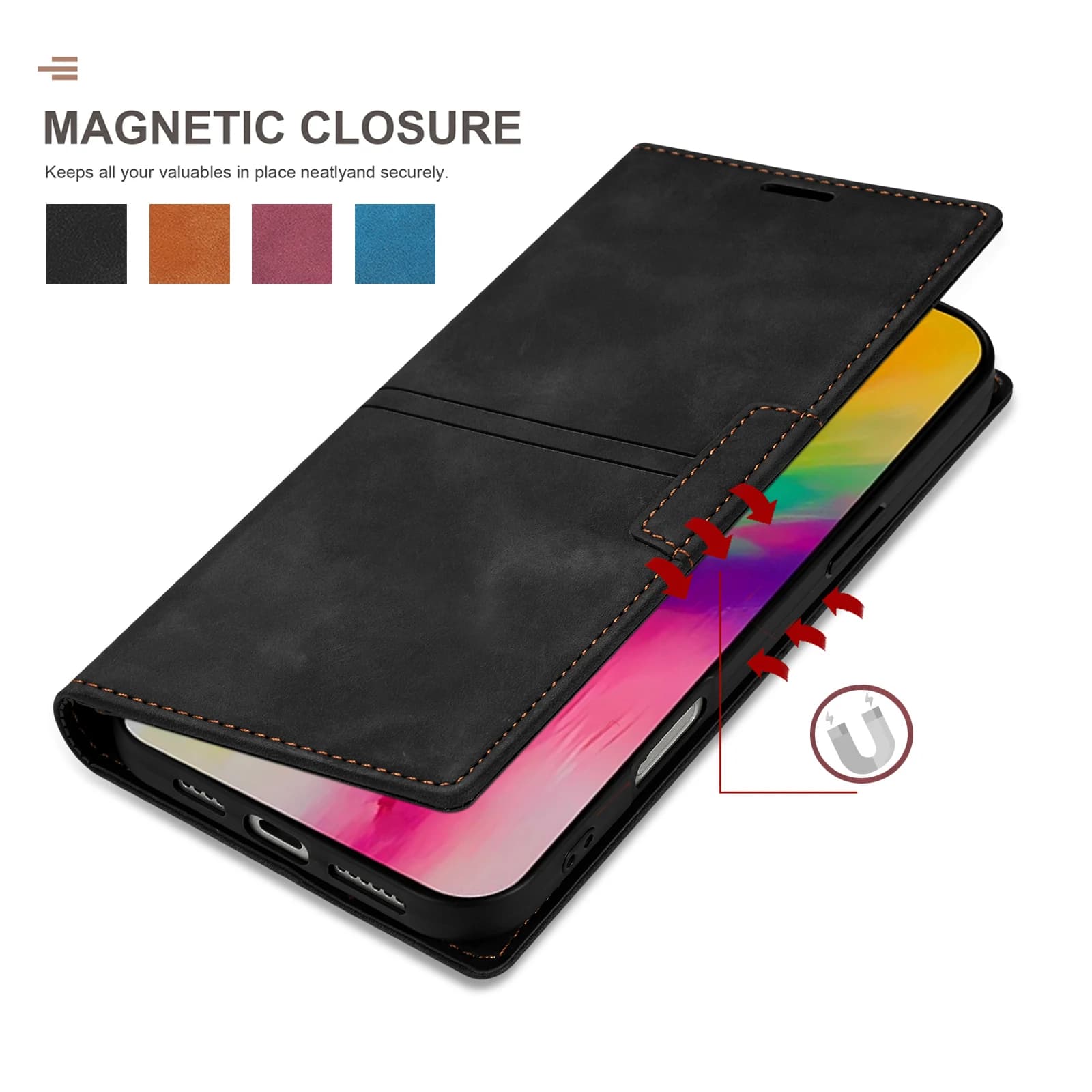 High-quality Fantasy Sucking Wallet With Card Slot Kickstand Magnetic Flip Leather Case For iPhone 18 18 Pro 18 Pro Max Cover