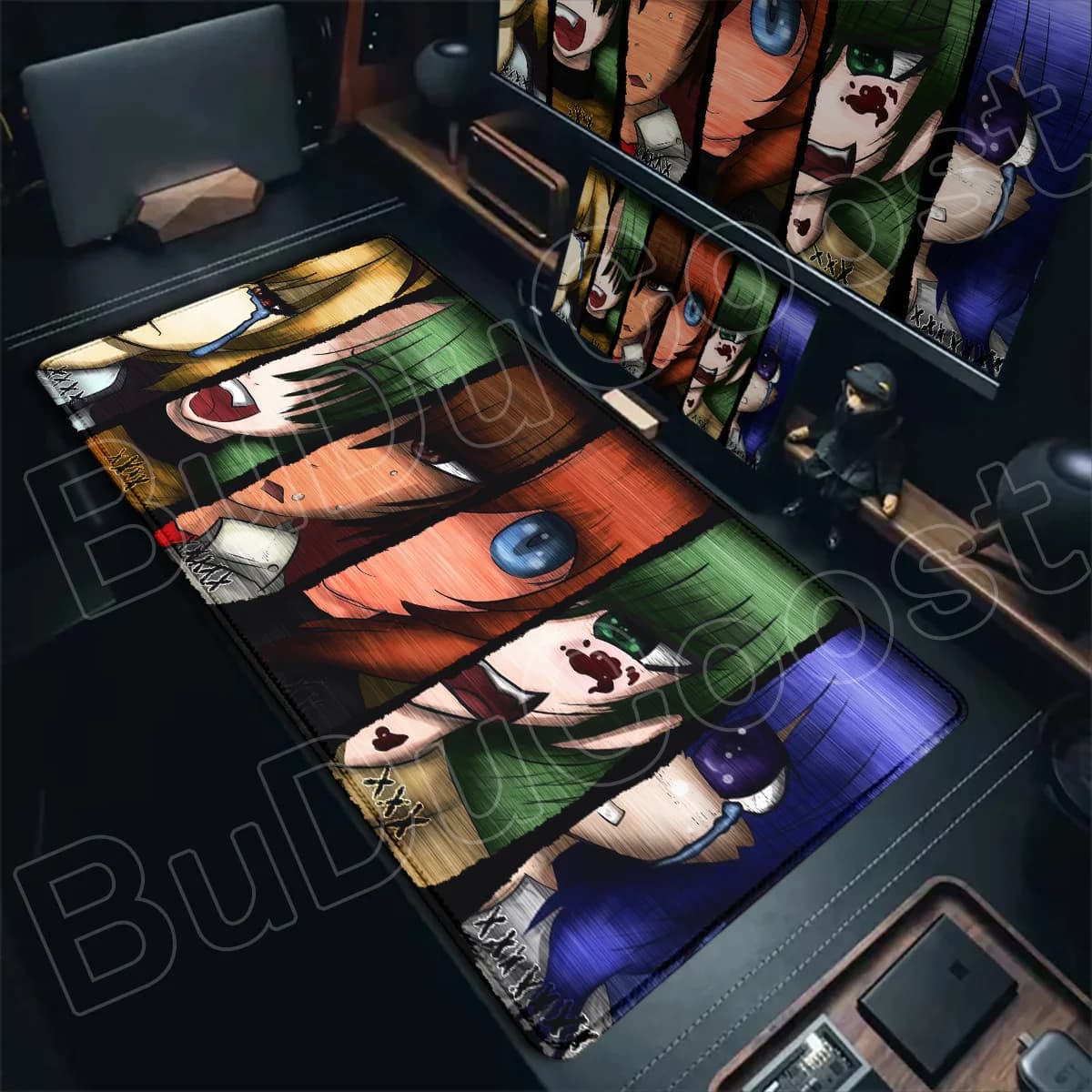 Laptop Office Large Keyboard Carpets Hot Game Higurashi When They Cry Mouse Pads Kawaii Girl Furude Rika Non-slip Rubber Mauspad