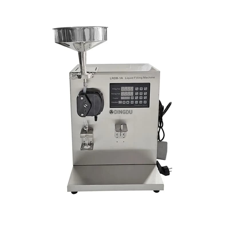 DINGDU LRDB-1A Macchina di rifornimento di liquidi appiccicosi con pompa peristaltica per riempitivo di mascara per profumo di crema per smalto da 5-15 ml