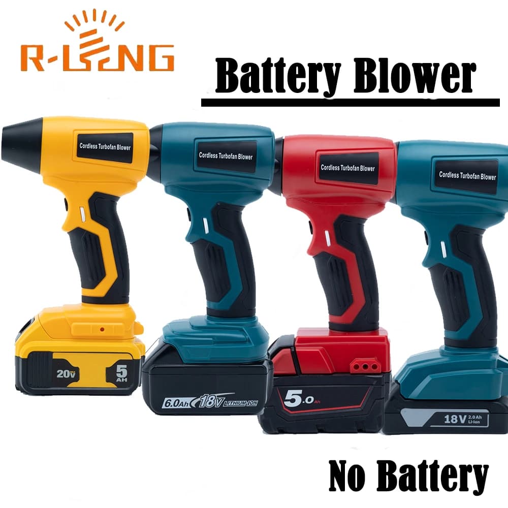 Brushless Jet Blower For DeWalt/Milwaukee/Makita/Bosch20V Lithium Battery 130000RPM 4-Speed Control Portable Violent Turbo Fan