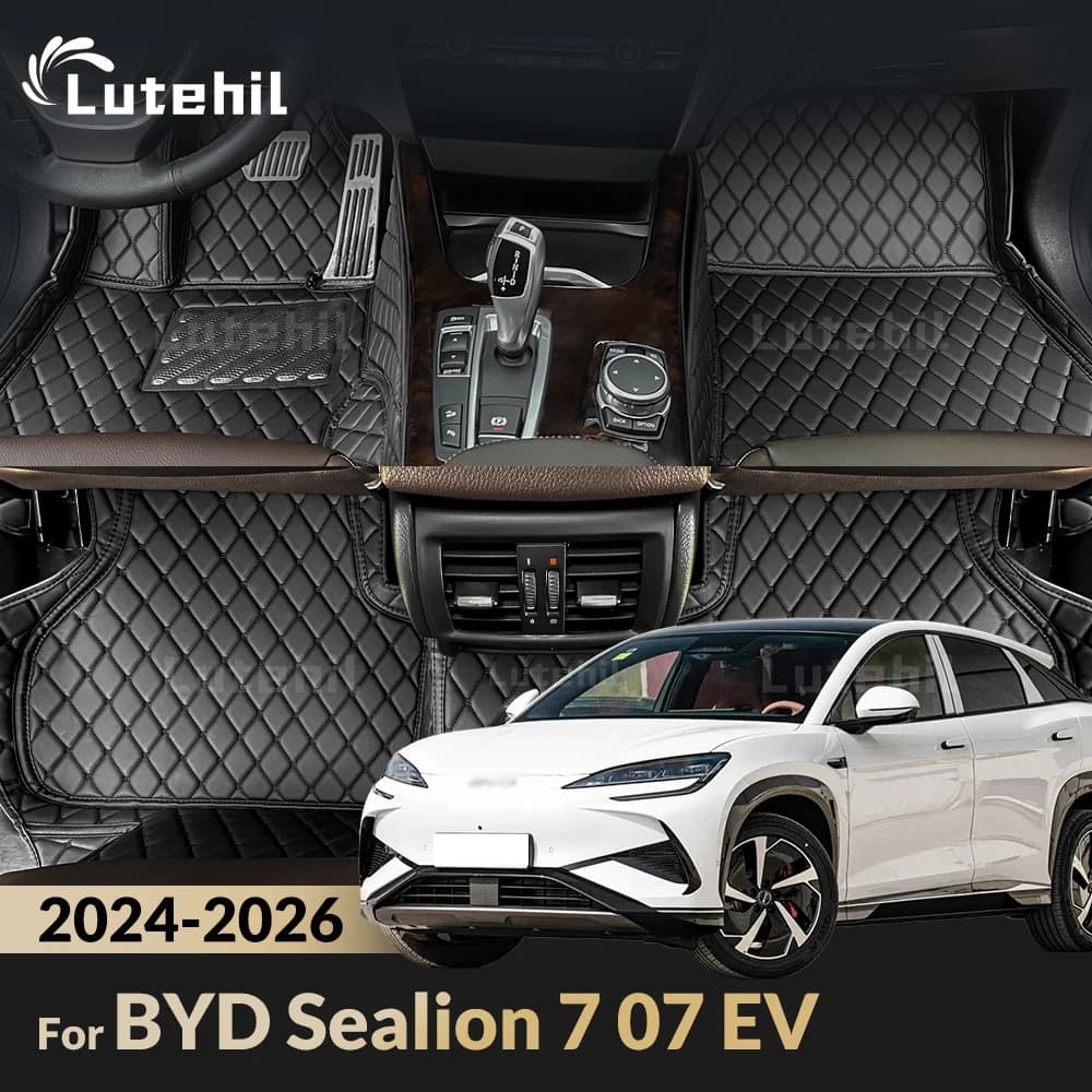 Per BYD Sealion 7 07 EV 2026 2025 2024 Tappetini per auto personalizzati Automobile Tappeto Copertura Accessori interni Parti del cuscinetto protettivo