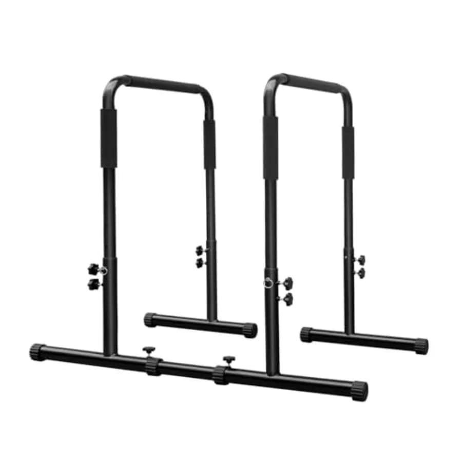 Dip Bar Adjustable for Home Fitness Training, Calisthenics, Traction Exercises, Portable Parallel Bar