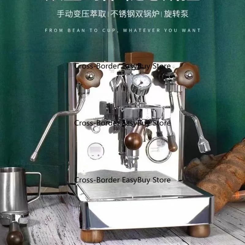 Macchina per Espresso Semi-Automatica V3PRO E61 a Singola Testa con Doppio Boiler, Doppia Tensione per Uso Domestico e Commerciale