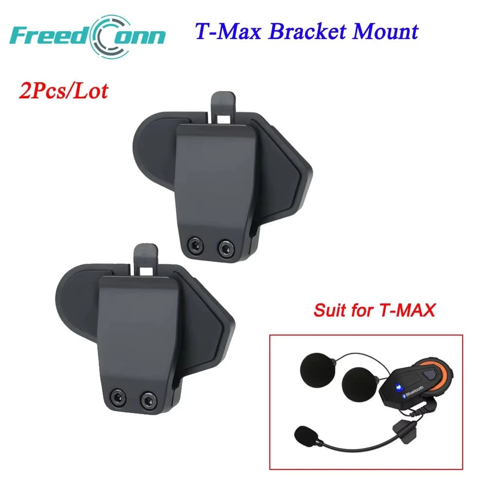 2Pcs/Lot Freedconn T-max Clip Bracket Mount Accessories Work for Bluetooth T-MAX Motorcycle Helmet Intercom Headset