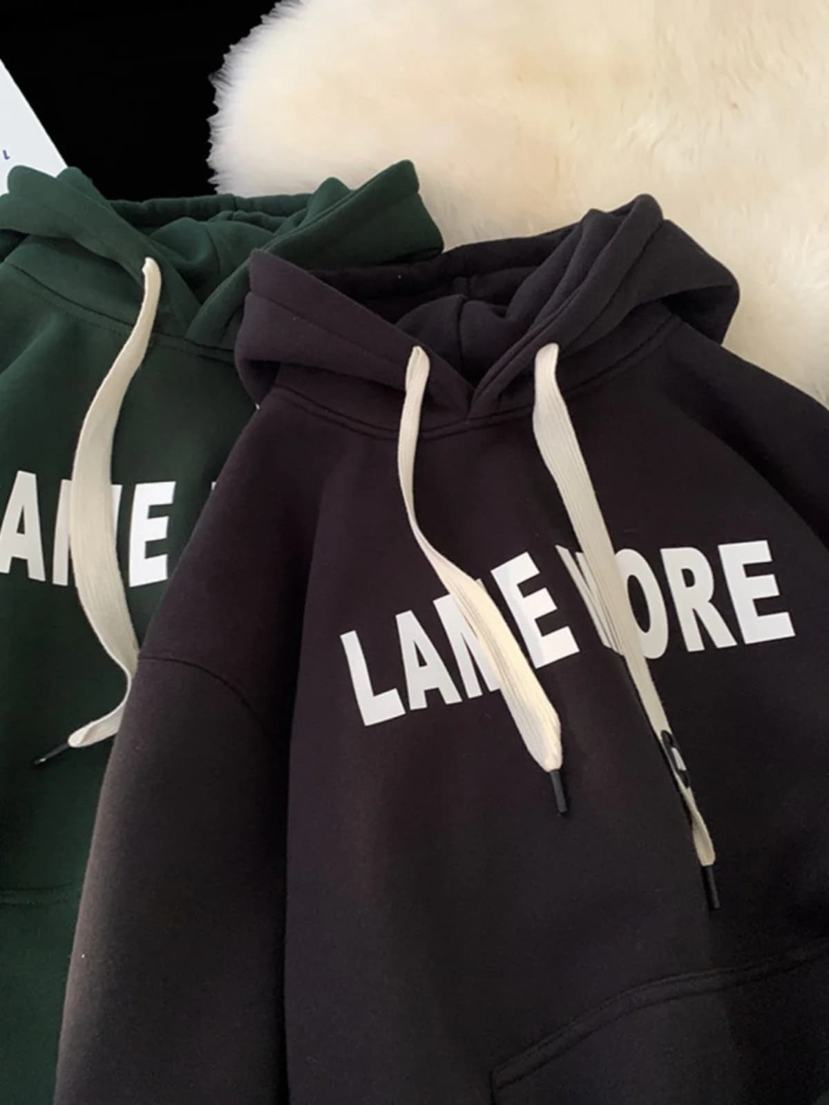American Style Letter Print Hoodie Sweatshirt Men's Oversize Spring Autumn Heavyweight Jacket Trendy Casual Loose Fit
