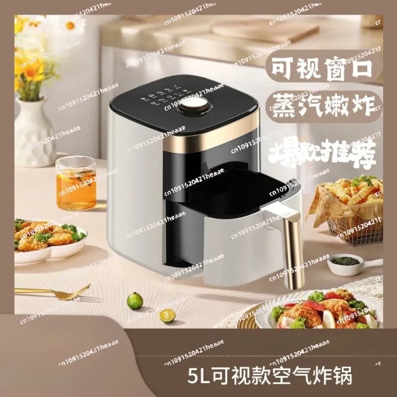 Adatto per friggitrice ad aria, friggitrice elettrica multifunzione per uso domestico, senza fumi, forno elettrico di grande capacità