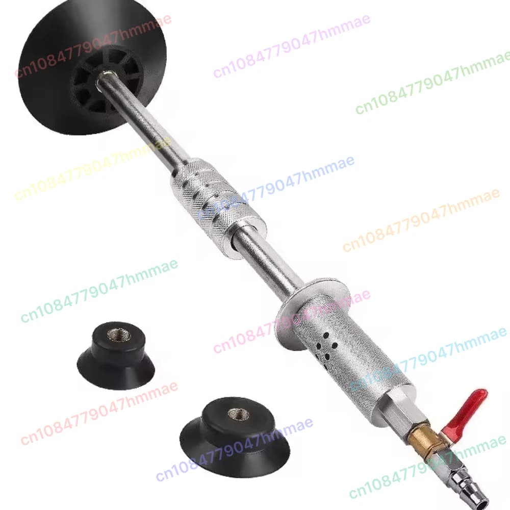Estrattore pneumatico per ammaccature ad aria Riparazione carrozzeria auto Ventosa Strumento per diapositive Martello scorrevole a vuoto con 3 ventose 3bar Argento