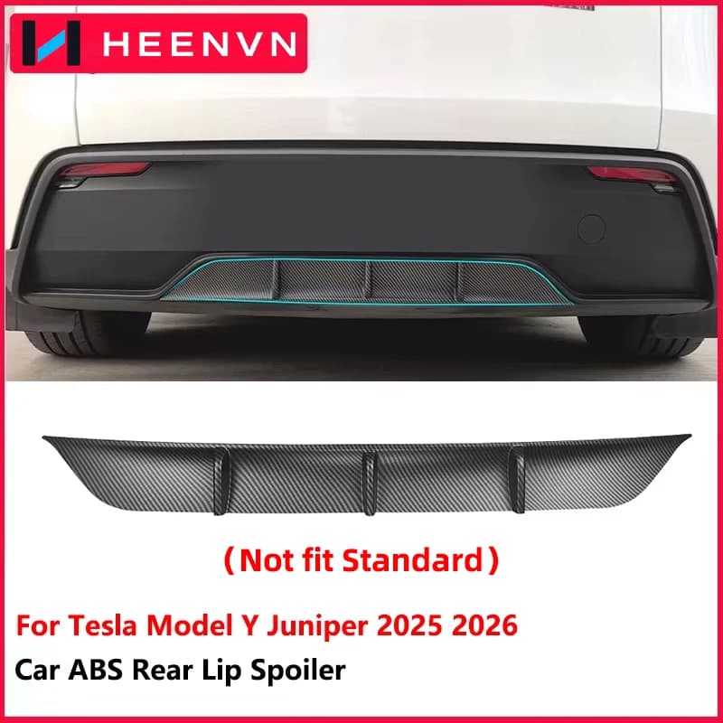 Model Y Juniper 2025 2026 Rear Diffuser Spoiler Bumper Lip for Tesal Model Y Premium Car Sporty Aerodynamic Surround Body Kit