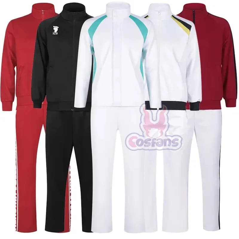 Anime Nekoma KARASUNO Inarizaki Aobajohsai FUKURODANI Shiratorizawa Cosplay Costume Haikyuu Sportwear Tracksuit Jacket Pants