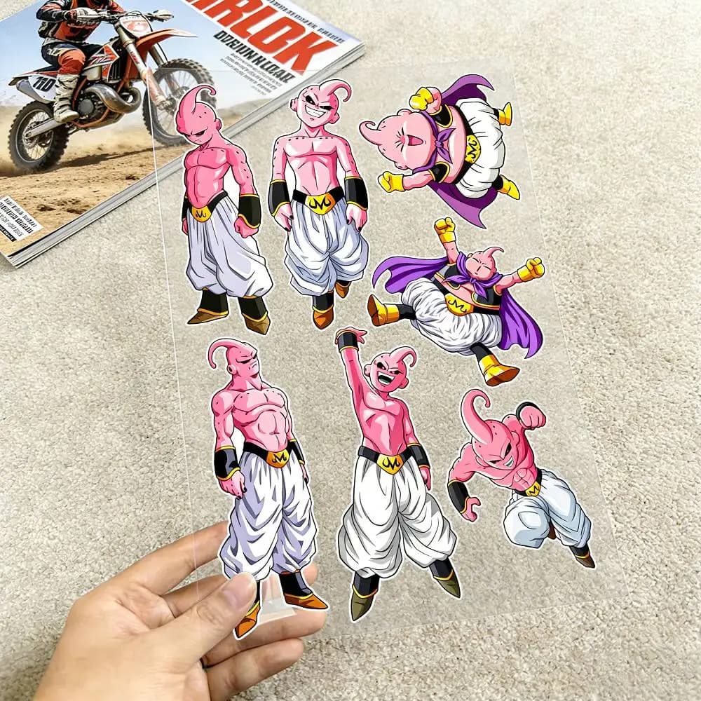 Adesivi Riflettenti Dragon Ball per Moto, Decalcomanie Impermeabili in Vinile per Casco, Serbatoio e Bicicletta