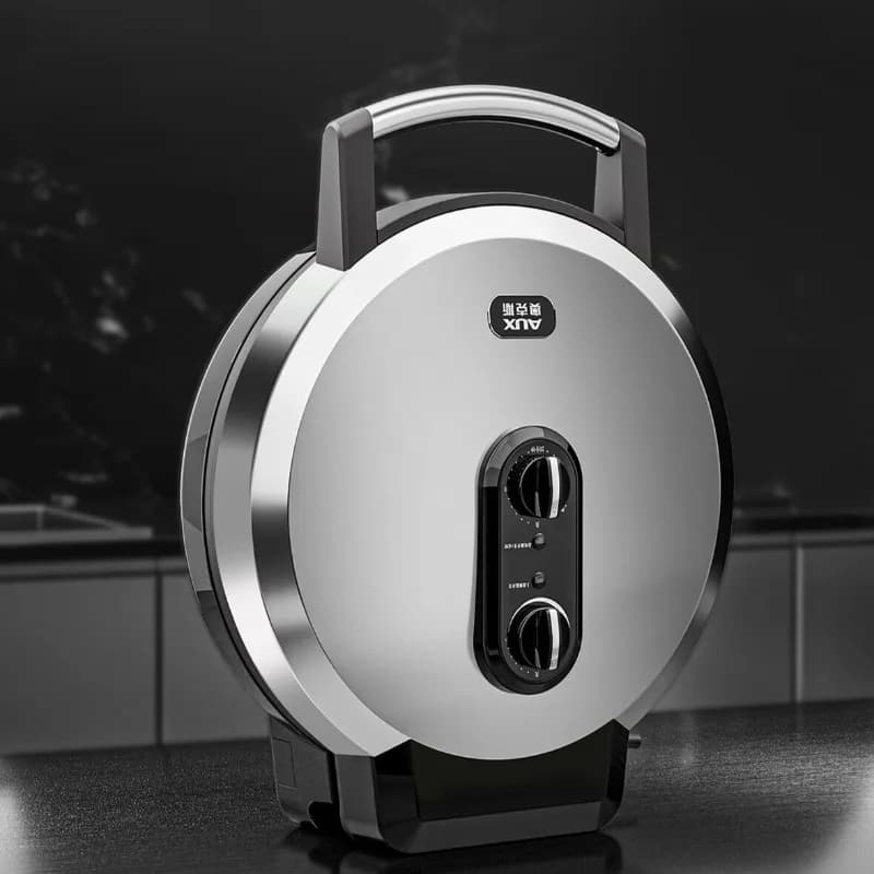 Piastra elettrica, piastra per uso domestico e commerciale, piastra per pancake a doppia faccia, piastra per pancake con controllo della temperatura tramite manopola