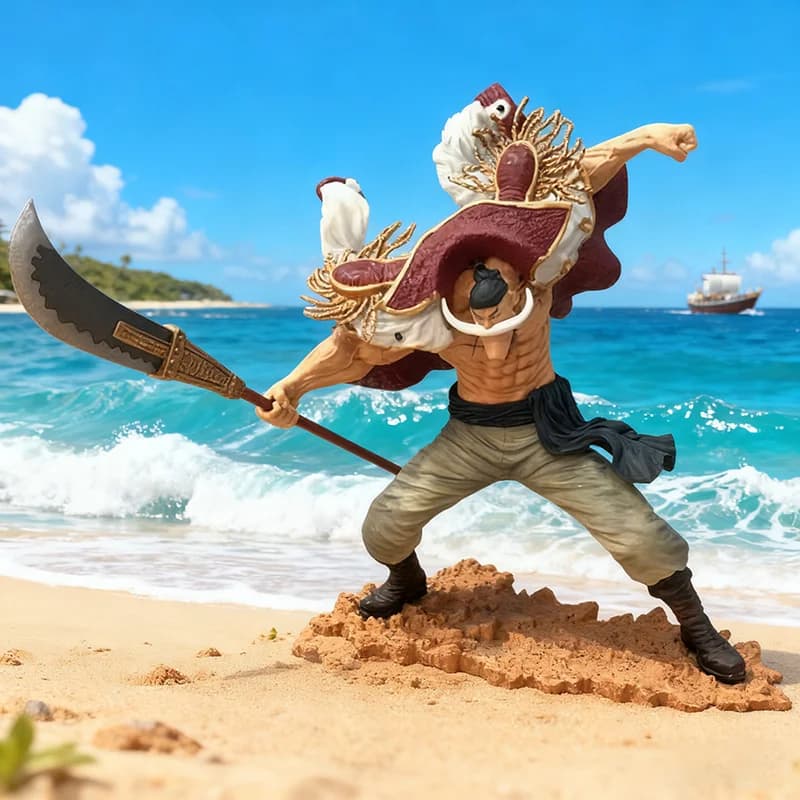 25 cm One Piece Barba Bianca Modello Edward Newgate Figuras Anime Manga Figurine GK Collezione di Statue Action Figure Giocattoli Ornamenti
