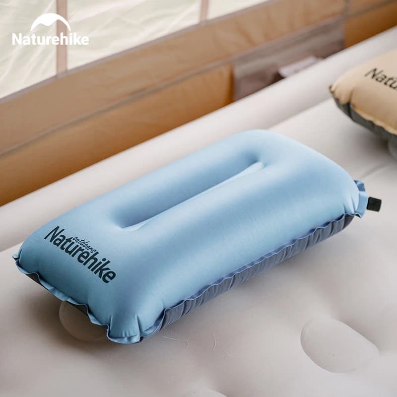 Naturehike Cuscino gonfiabile automatico da campeggio Cuscino gonfiabile ultraleggero in schiuma silenziosa Cuscino gonfiabile per dormire Cuscino d'aria da viaggio per escursionismo