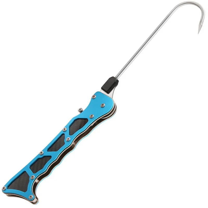 Gancio da Pesca Pieghevole Professionale per Esterni, Telescopico Portatile per la Pesca in Mare, Gancio a Becco in Acciaio Inossidabile, Attrezzo da Pesca