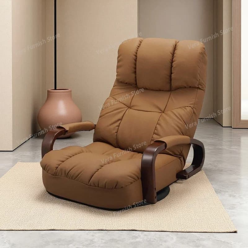 Sedia Giapponese Girevole a 360 Gradi – Chaise Longue Ergonomica in Pelle Comoda per Gaming e Relax