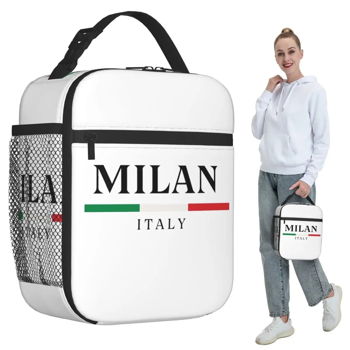 Italia Insulated Lunch Bag for Kids School Cooler Thermal Food Box Tote Portable Lunch Boxes Container