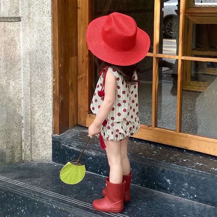 2026 New Baby Girl Summer Clothing Set Tops & Shorts Polka Dot Bloomers Shorts Pumpkin Short Pants Toddler Sleeveless T-shirts