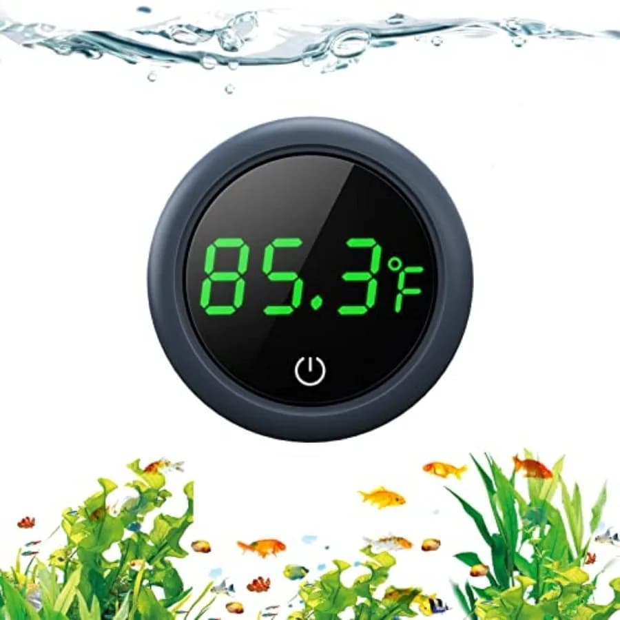 Termometro Digitale per Acquario con Display LED Preciso fino a ±0.9 ° Termometro per acquario F Tank, misurazione della temperatura, adatto per Fis