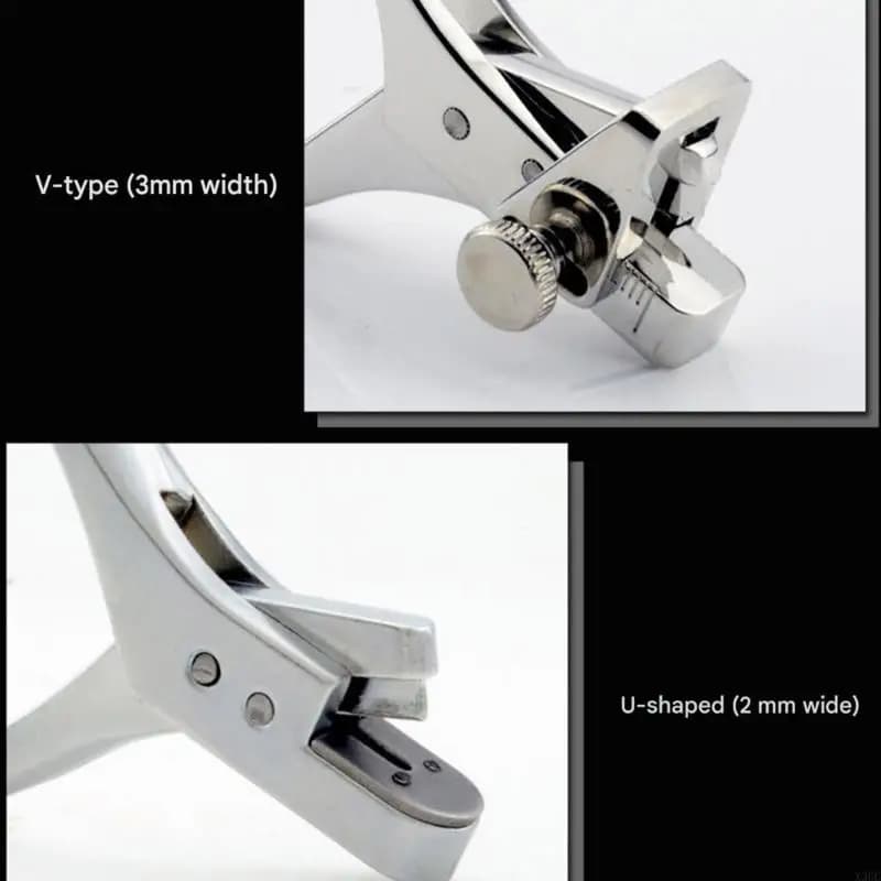 Multipurpose 3mm Hole Puncher Pliers Heavy Duty Metal Punching Tool For Packaging Bag Hole Making Leatherworking Project X3UC