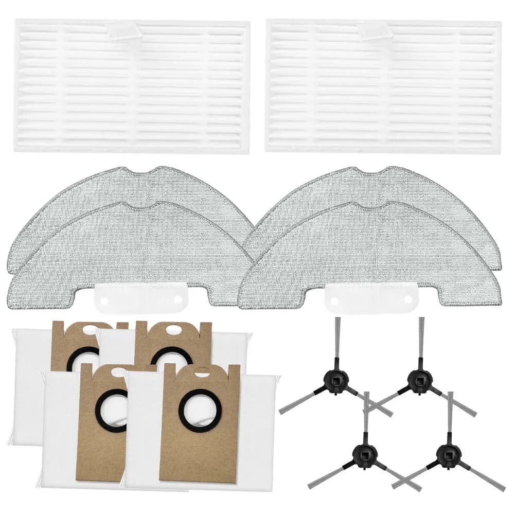 Filters Mop Cloths Dust Bags Side Brushes Kit FOR Airzeen Q10 For Pro Side Brush Filter Mop Dust Bag Cleaning Tools