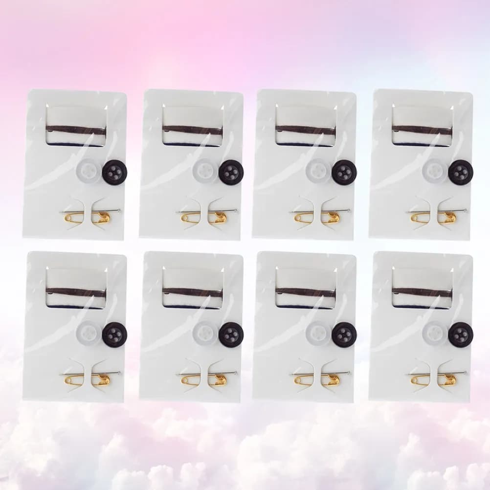 15Pcs Sewing Kit Portable Mini Compact Sewing Needle Thread Pin Buttons Travel Repair Supplies Set for Home Outdoor