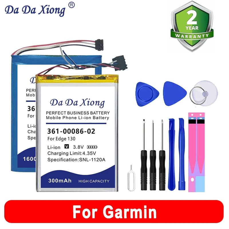 DaDaXiong 361-00105-00 Batteria Per Garmin Dezl Forerunner Dash Cam Edge Nuvi 65 1030 130 45 46 55 56 66w 205 560LMT 310XT 3700